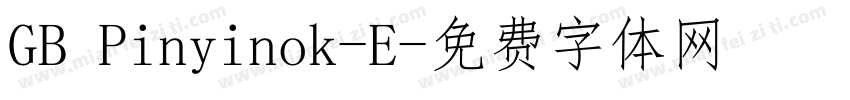 GB Pinyinok-E字体转换